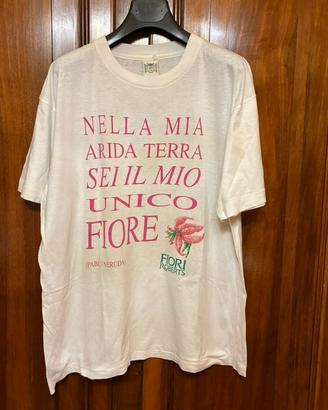 T-shirt vintage fiori Roberts taglia L/XL