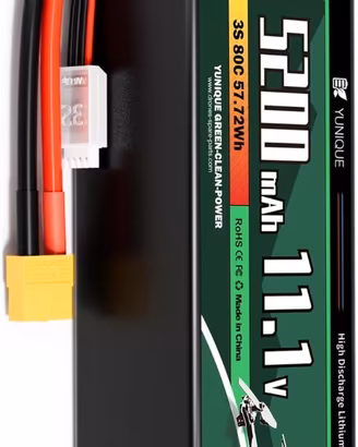 Batteria LiPo 11.1V 5200mAh 80C XT60 RC