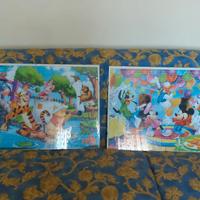 2 Cornici 50x70 con puzzle per cameretta bimbi.