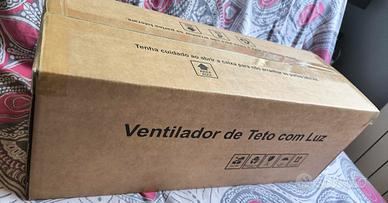 ventilatore con lampadario a led