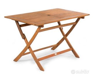 Tavolo da esterno 120x70 in legno di acacia Fieldm