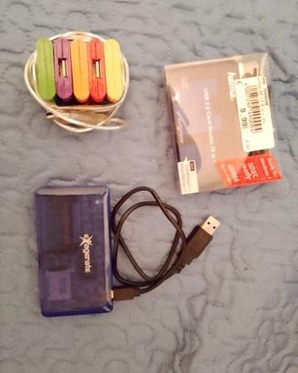 2 CARD READER + HUB USB