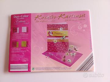 Set biglietti creativi con 10 pietre strass e bust