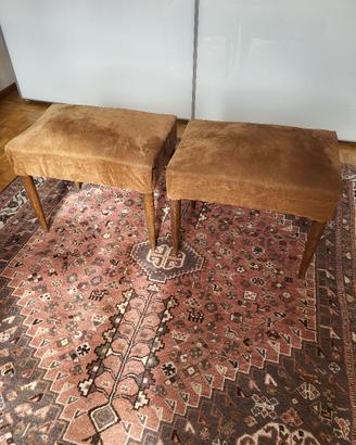 Coppia pouff vintage