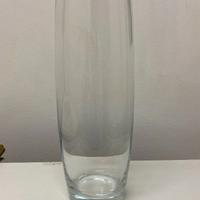 Vaso di vetro per fiori o decorazione 40x11 cm