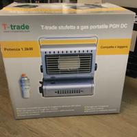 STUFETTA PORTATILE A GAS T-TRADE + 4 CARTUCCE