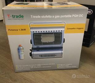 STUFETTA PORTATILE A GAS T-TRADE + 4 CARTUCCE