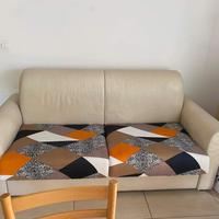 DIVANO LETTO 3 POSTI BIANCO AVORIO