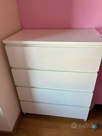 Cassettiera Malm 4 cassetti Ikea