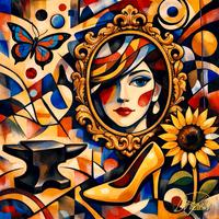 Quadro Moderno Astratto - 60x60