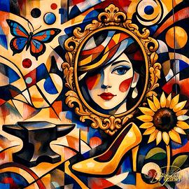 Quadro Moderno Astratto - 60x60