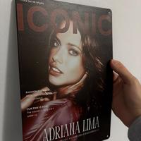 Targa Metallo Adriana Lima Iconic 20x30 cm