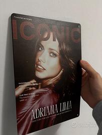 Targa Metallo Adriana Lima Iconic 20x30 cm