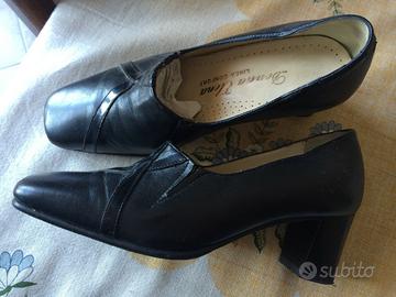 Scarpe da donna marca donna-confort nere 34 in pel