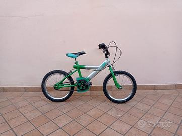 Bicicletta verde bimbo Ø16