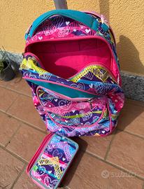 Zaino trolley e astuccio abbinato Seven