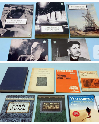 Lotti libri di narrativa lingua inglese originale