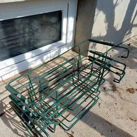 4 porta vasi da ringhiera 