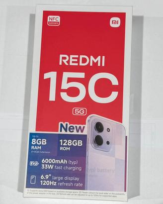 Xiaomi Redmi 15C 5G – 128GB – NUOVO