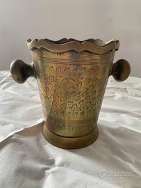 Secchiello ottone portaghiaccio vintage