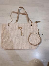 borsa intrecciata paglia 