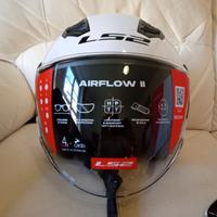 Casco LS2 Airflow II tg, XL Bianco + access