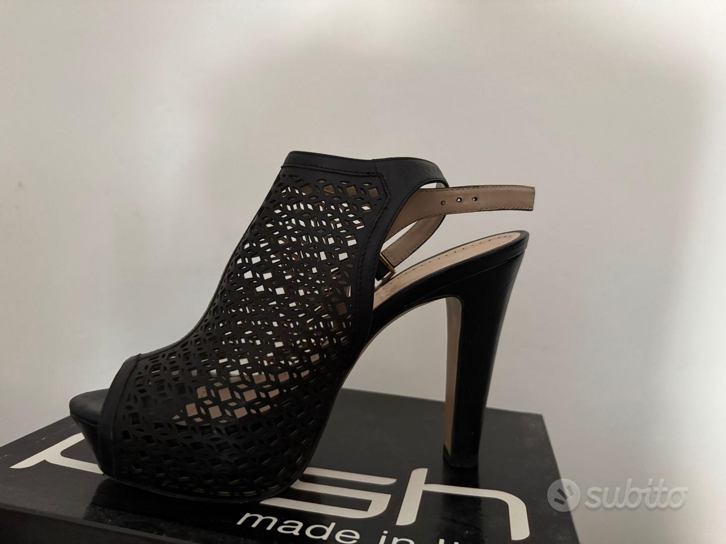 Sandales En Cuir 'Pitone' Mario Gabriele - Taille 39 (IT) - Talon Haut - Occasion