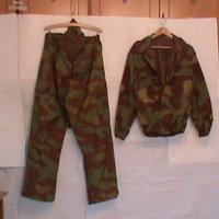 TUTA MIMETICA GIACCA E PANTALONE ORIGINALE ANNI 70