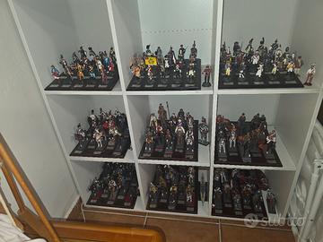9 lotti completi soldatini di piombo
