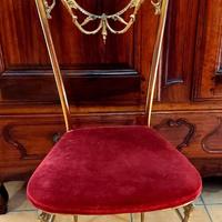 Sedia vintage in ottone