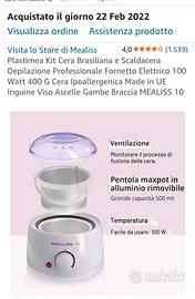Scaldacera Plastimea Mealiss 10 100 Watt 400 g