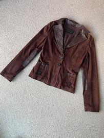 Giacca vintage Sportmax Code  L in pelle taglia 40