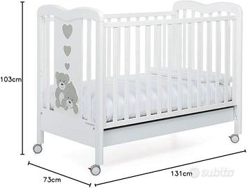 LETTINO CULLA UNISEX CON MATERASSINO FOPPAPEDRETTI