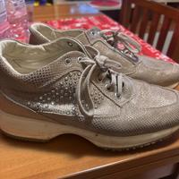 Scarpe Hogan in pitone e Swarovski