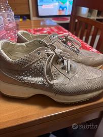 Scarpe Hogan in pitone e Swarovski