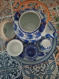 Servizio da tè in ceramica "Blue and White"