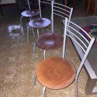 Sedie (4) metallo/legno