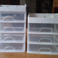 Piccole cassettiere organizer scrivania o trucco