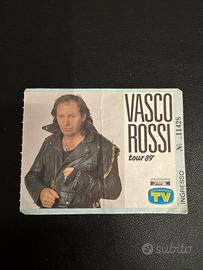Vasco rossi collezionismo storico biglietto 1989
