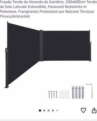 Paravento esterno 200x600