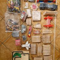 Treno in legno con tanti accessori