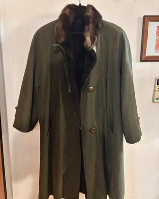 Cappotto vintage Brooklyn con interno in pelliccia