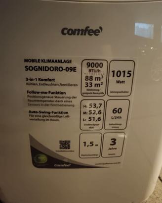 Condizionatore portatile Comfee 9000 BTU – Usato 2