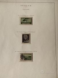 Foglio Marini posta aerea Italia 1962-64