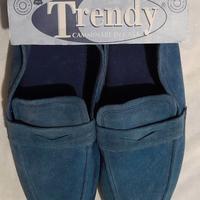 Scarpe da casa in pelle e cotone # 42