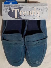 Scarpe da casa in pelle e cotone # 42