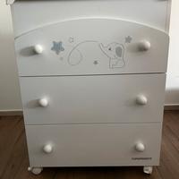 Fasciatoio bimbi con vaschetta