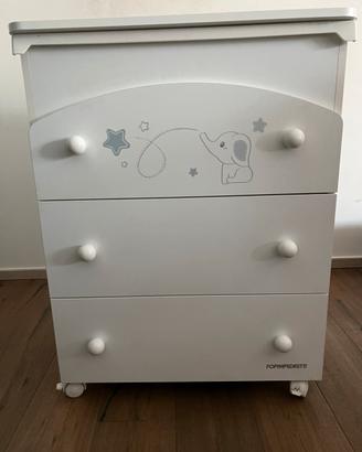Fasciatoio bimbi con vaschetta