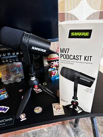 Microfono shure mv7 podcast kit