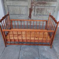 Lettino Legno Massello Stile Retrò